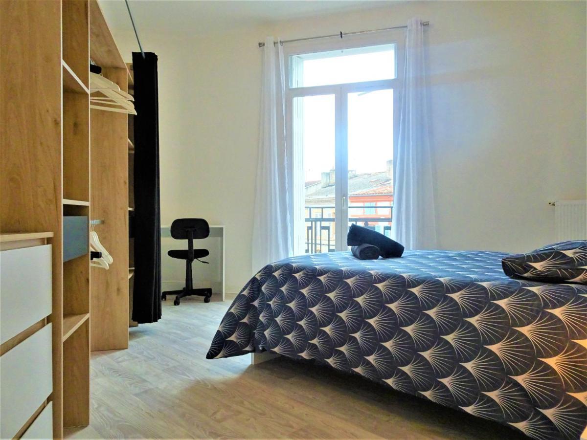 Chambre Privee Et Spacieuse Au Sein D'Un Logement Partage - Central, Quartier Villebourbon - 3 Chambres Doubles - 2 Balcons - Places De Stationnements Gratuites - 5 Min A Pied Gare Et Hypercentre 蒙托邦 外观 照片